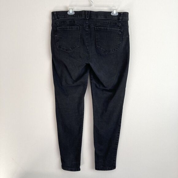 Democracy Pants "Ab"Solution Black Stretch Skinny Jeans Womens Size 16 Classic - Picture 6 of 9